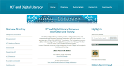 Desktop Screenshot of ictliteracy.info