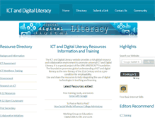 Tablet Screenshot of ictliteracy.info